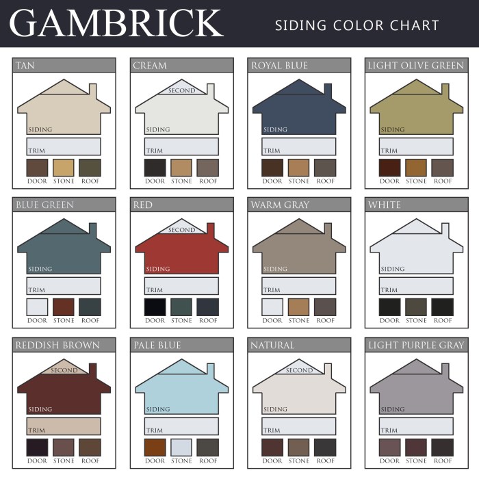 Vinyl Siding Color Chart - Ponasa